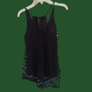 Love j boho lace tank size Small color black